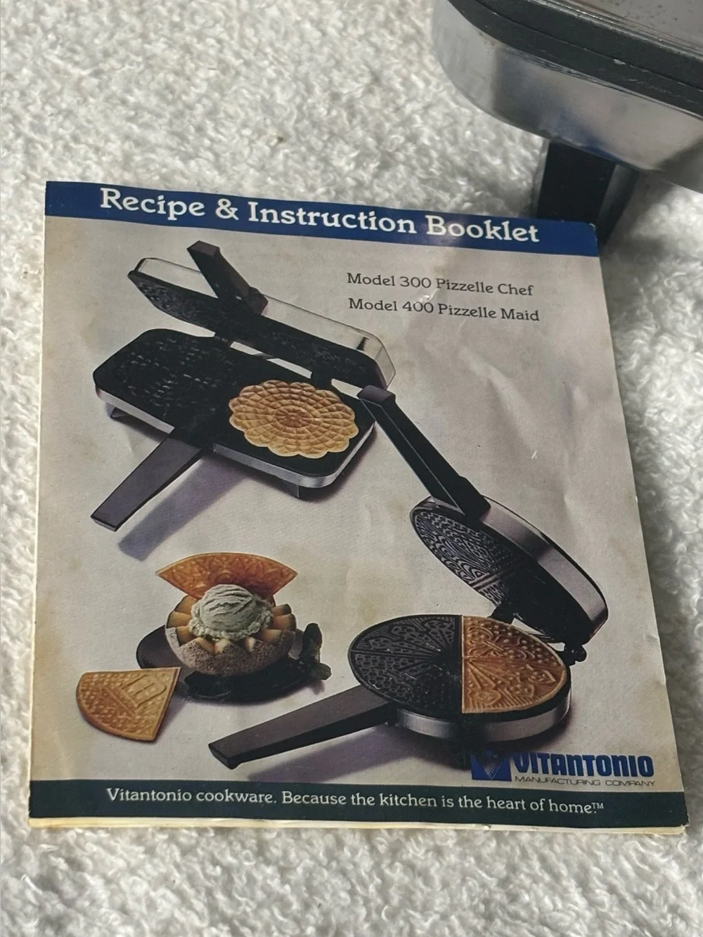 Pizzelle Maker - Silver and Black